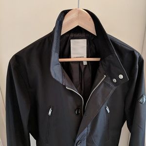 J. lindeberg black trench rain coat